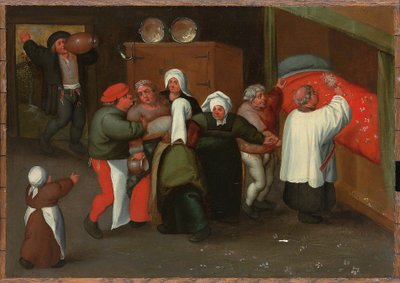 La bendición del matrimonio de Maerten van Cleve