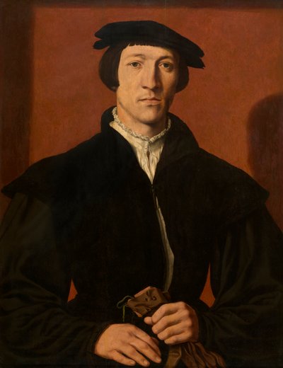 Retrato de hombre (óleo sobre tabla) de Maerten van Heemskerck