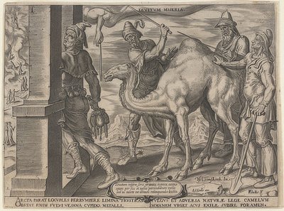 El hombre rico y el pobre Lázaro. 1563 de Maerten van Heemskerck