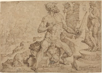 Simeón el Patriarca de Maerten van Heemskerck