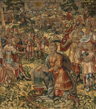 Historia de Gedeón, finales del siglo XVI (seda y lana) de Maerten van Heemskerck