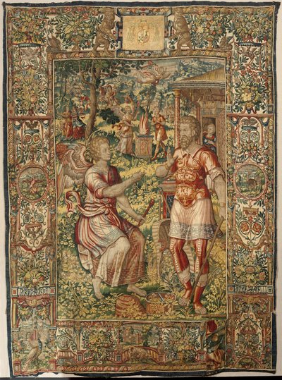 Historia de Gedeón, finales del siglo XVI (seda y lana) de Maerten van Heemskerck