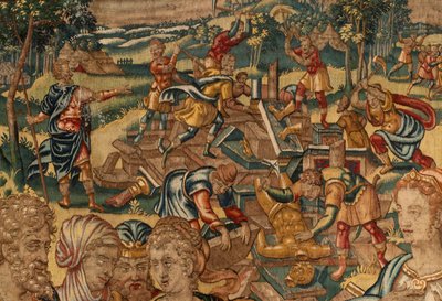 Historia de Gedeón, finales del siglo XVI (seda y lana) de Maerten van Heemskerck