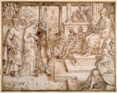 Susana acusada por los ancianos de Maerten van Heemskerck