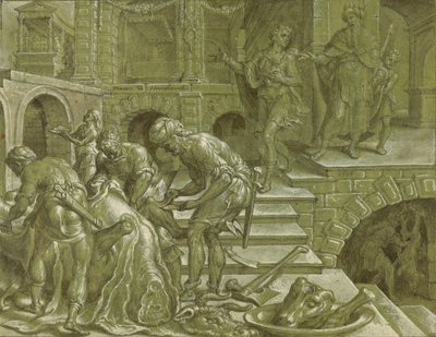 La parábola del rey que preparó una boda de Maerten van Heemskerck