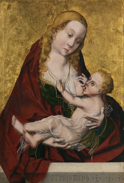 La Virgen amamantando al Niño, c. 1490 de Maestro Bartolomé