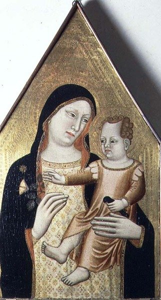 Madonna y Niño, c.1340 de Maestro di Mezzana (fl.c 1340)