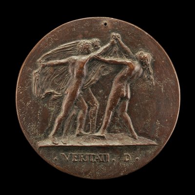 La Verdad Desvelada por Dos Hombres [reverso], 1520s de Maffeo Olivieri