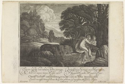 Salmacis en Hermaphroditus Metamorfosen van Ovidius (título de la serie) de Magdalena van de Passe