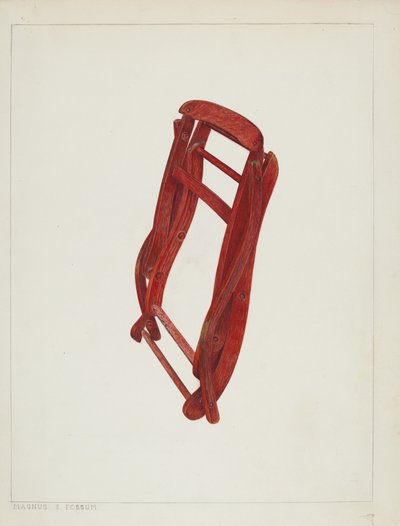 Silla Plegable para Niños, c. 1938 de Magnus S. Fossum