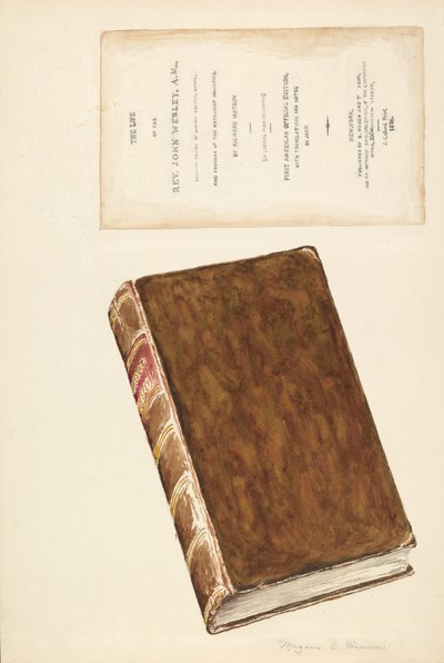 Libro Viejo, Vida de Wesley, c. 1936 de Magnus S. Fossum