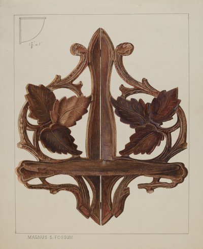 Esquina de estante, c. 1937 de Magnus S. Fossum