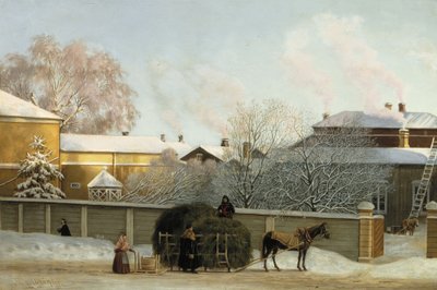 Annankatu en una fría mañana de invierno de Magnus von Wright
