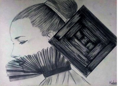 Sonriendo en la caja de Mahmoud abou deef