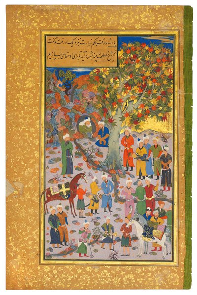 Visita a un derviche, 1560-61 de Mahmud Muzahhib