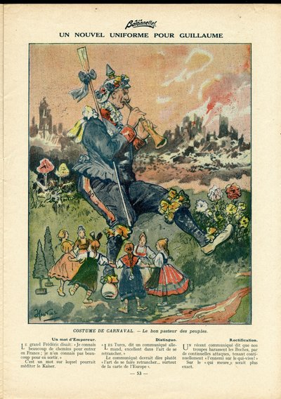 La Baionnette, Satírico en colores de Henri Maigrot