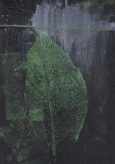 Hoja verde abstracta de Maira Ribena