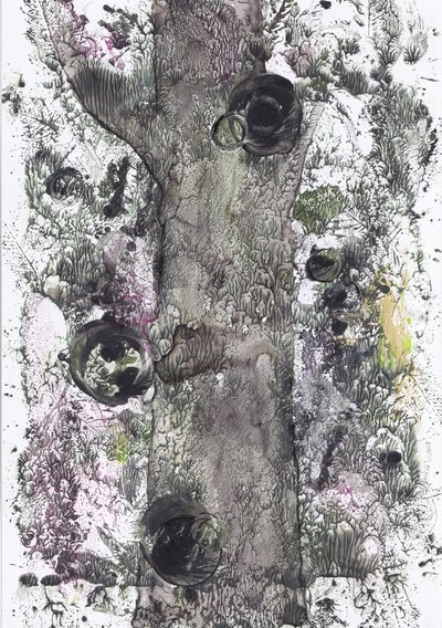 Árbol abstracto oscuro de Maira Ribena