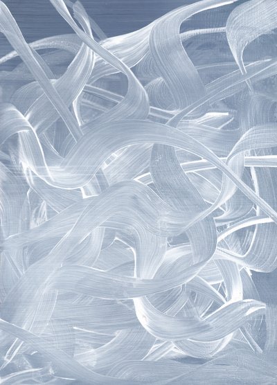 Abstracto azul fluido de Maira Ribena