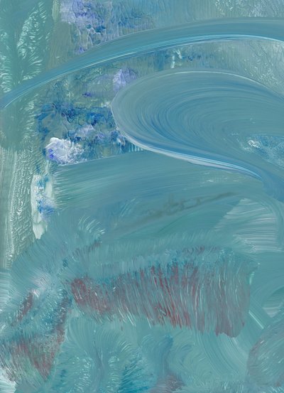 Abstracto en azul fluido de Maira Ribena