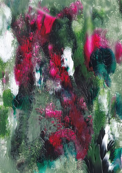 Abstracto floral vibrante de Maira Ribena