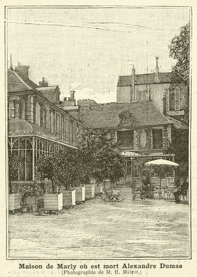 Casa en Marly donde murió el autor francés Alexandre Dumas el Joven de Mairet