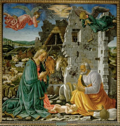 Nacimiento ... de Maitre de la Nativite du Louvre