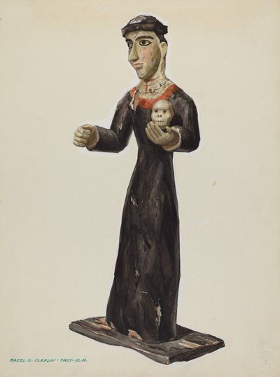 Bulto - Santa Rita, c. 1938 de Majel G. Claflin