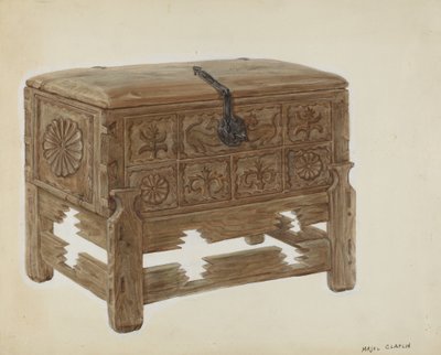 Casa en Mesita o Cofre en Soporte, c. 1939 de Majel G. Claflin