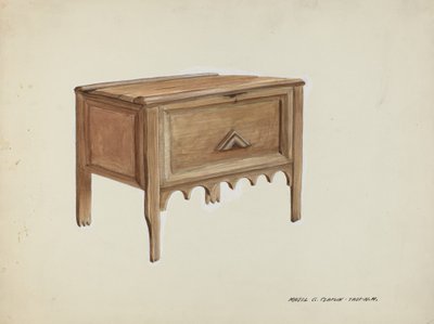 Cofre, c. 1937 de Majel G. Claflin