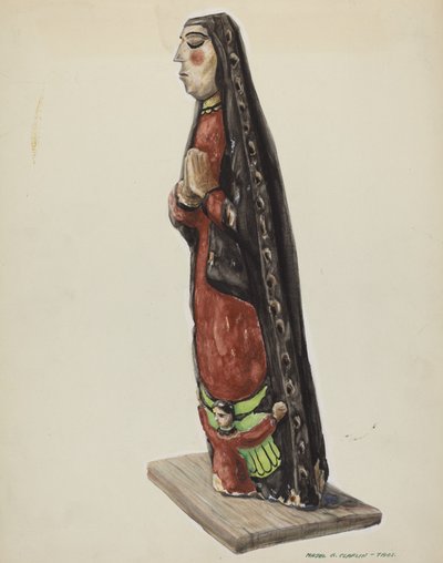 Nuestra Señora de Guadalupe Bulto, c. 1938 de Majel G. Claflin