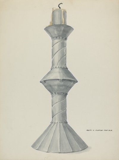 Candelabro de altar penitente, c. 1937 de Majel G. Claflin