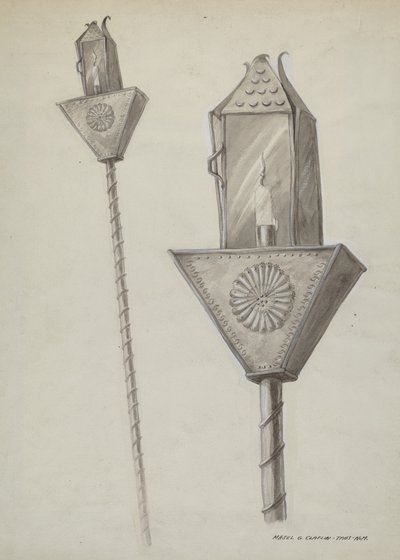 Linterna procesional penitente de Majel G. Claflin