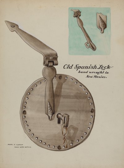 Cerradura española, c. 1937 de Majel G. Claflin