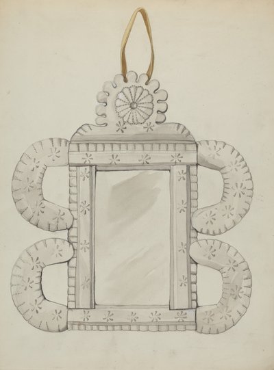 Marco de Espejo de Hojalata, c. 1936 de Majel G. Claflin
