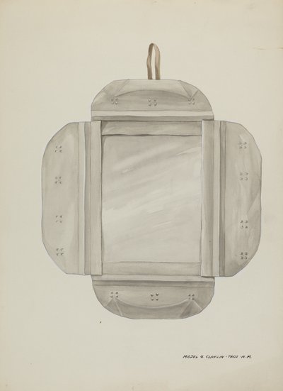 Marco de Espejo de Hojalata, c. 1937 de Majel G. Claflin