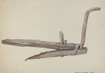 Arado de madera, c. 1937 de Majel G. Claflin
