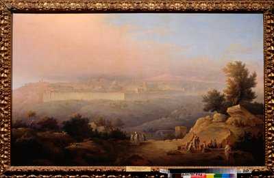 Jerusalén (Israel) (Jerusalén) - Pintura de Maxim Nikiphorovich Vorobyev (Vorobiev) (1787-1855), óleo sobre lienzo de Maksim Nikiforovich Vorobiev