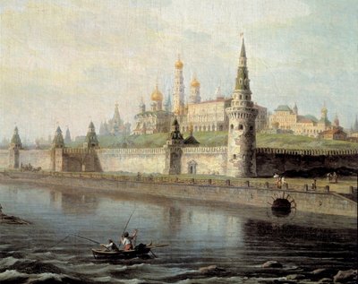 Vista del Kremlin en Moscú tomada desde el Monte Kammeny de Maksim Nikiforovich Vorobiev