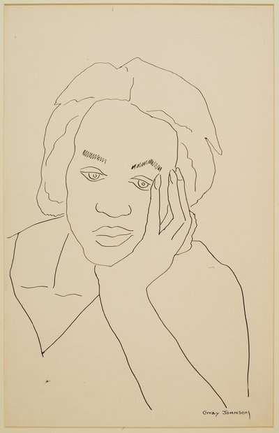 Estudio de una chica #2 de Malvin Gray Johnson