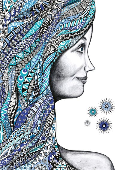 Pelo azul de MandalaSensual