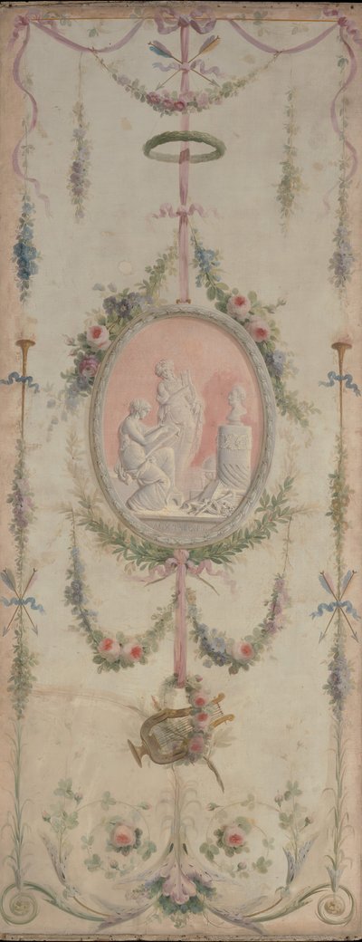 Panel decorativo uno de un par de Manner of Le Riche