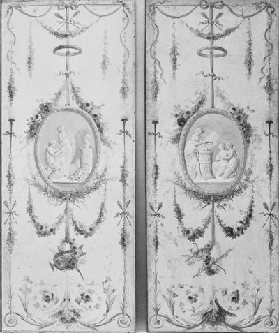Panel decorativo uno de un par de Manner of Le Riche