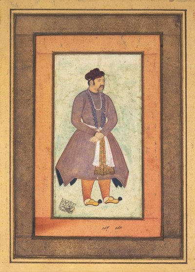 Retrato de Akbar el Grande 1542-1605, Emperador Mughal, segunda mitad del siglo XVI de Manohar