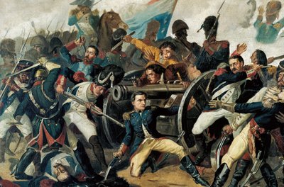 Guerra de la Independencia española (1808-1814) la población se subleva contra la ocupación francesa de Napoleón I (detalle) de Manuel (after) Castellano