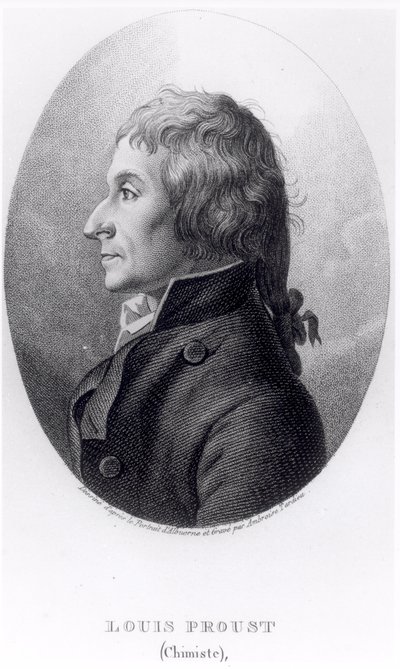 Joseph Louis Proust (1754-1826) grabado por Ambroise Tardieu (1788-1841) de Manuel Albuerne