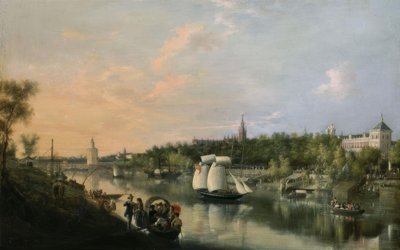 El Guadalquivir a su paso por Sevilla de Manuel Barron y Carrillo
