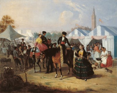 En la Feria de Sevilla de Manuel Cabral y Aguado Bejarano