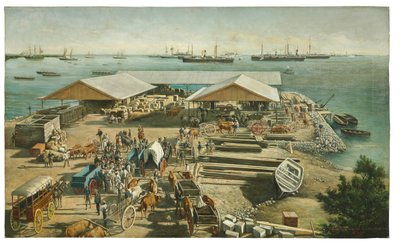 Desembarco de los americanos en Ponce, Puerto Rico, 27 de julio de 1898 de Manuel Cuyàs Agulló