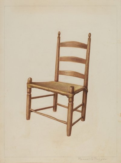 Silla de comedor, c. 1938 de Manuel G. Runyan